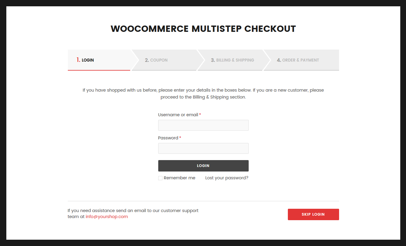 MultiStep Checkout for WooCommerce – WordPress plugin