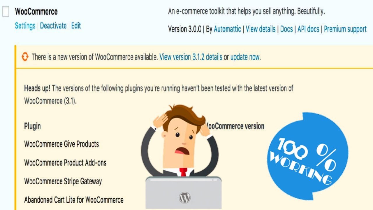 How To Fix Woocommerce Updating Error | 100% Working - Wp Hacks4u