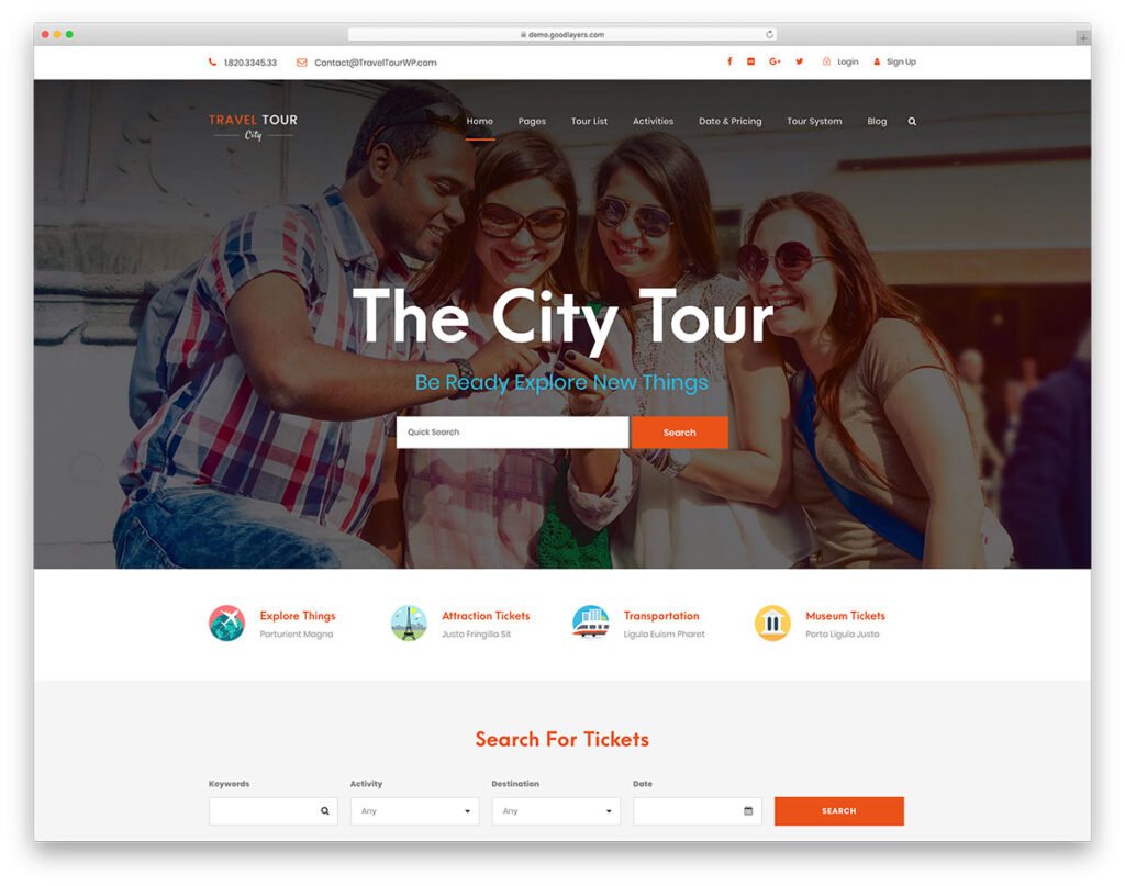 Top 10 travel agency themes wordpress