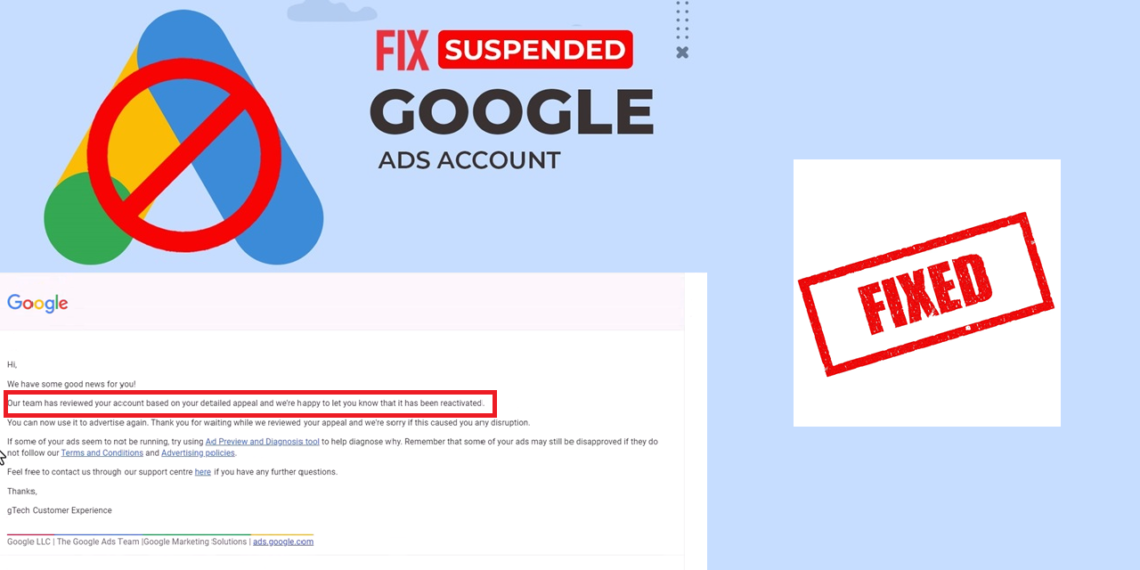 How to Fix a Suspended Google Ads Account |Reactivate in 3 Steps